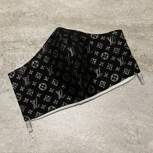 Designer Black and Silver Face Mask